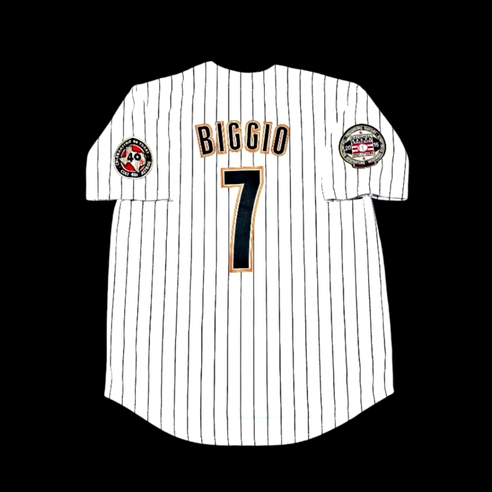 Craig Biggio Houston Astros Jersey 2001 Throwback NEW with 2 Patches! SALE!